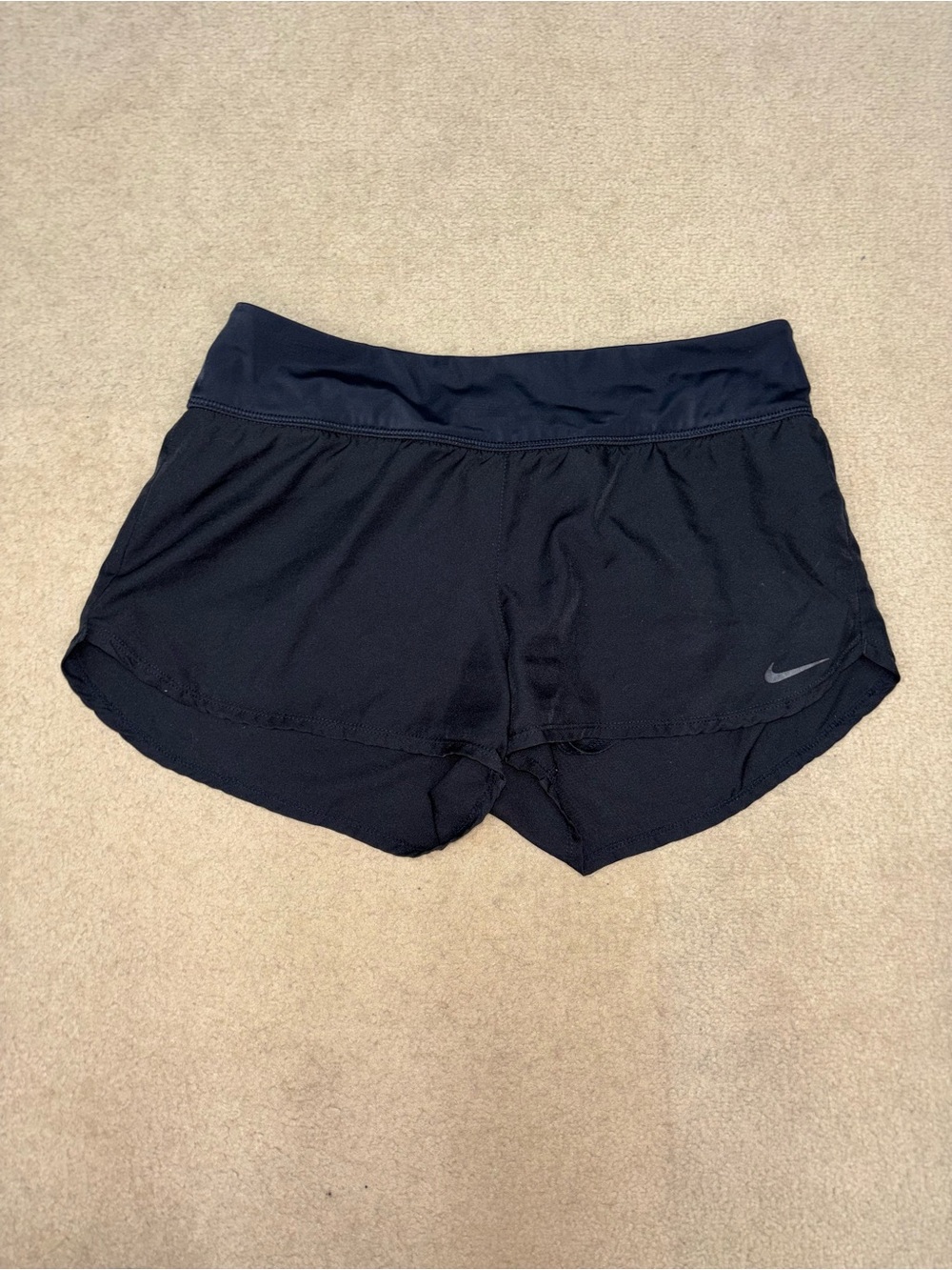 Nike Small  Black Women's Running Shorts - Lightweight Athletic Fit